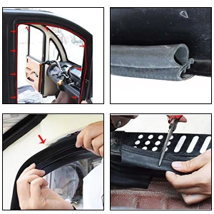 Car Door Seal Strip | Trim Seal with Side Bulb | PVC Plastic EPDM Rubber Seal