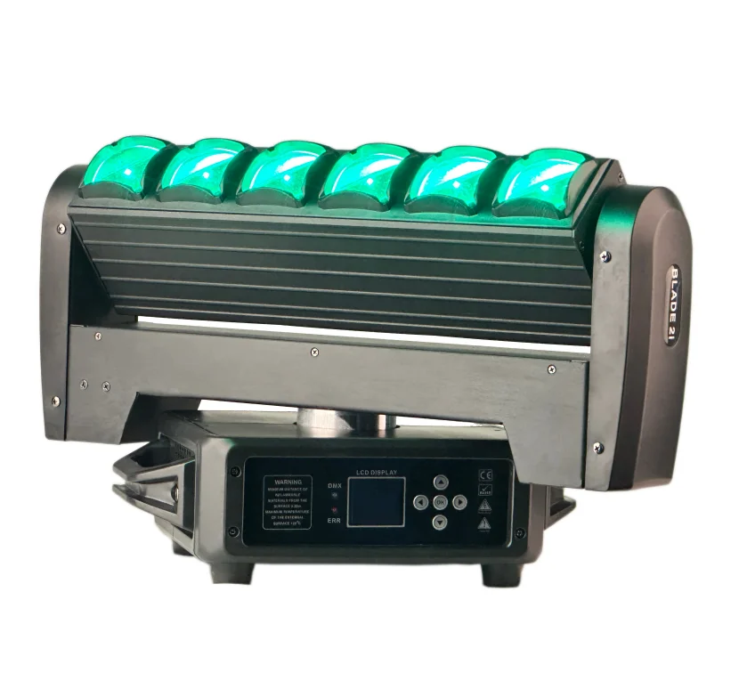 dmx512 6*40w rgbw 4in1 double sides profile beam wash strobe dj disco  stage color indoor led moving head light