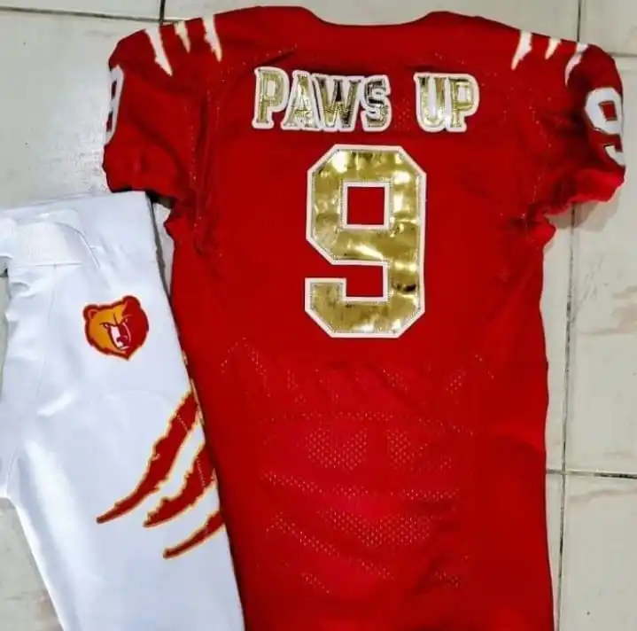 Free customization Youth American Football Uniform Custom Design Jersey Hoodies Football Uniforms 7v7 Duffel Bag Shorts Shirts