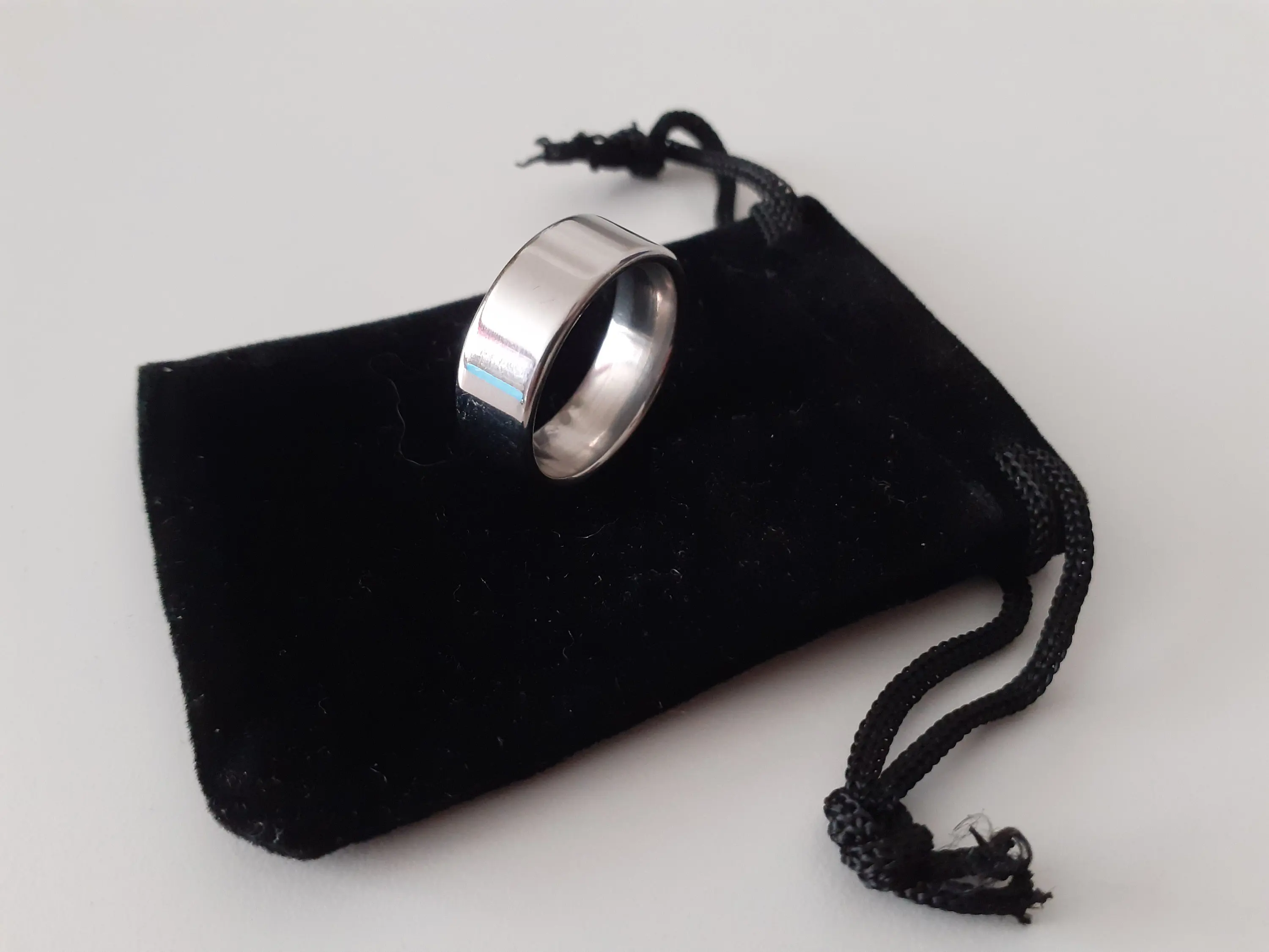 Men And Women Ring Stainless Steel Polished 316L Silver  Flat Plain wedding Ring anniversary Ring By Knives Manufacturer