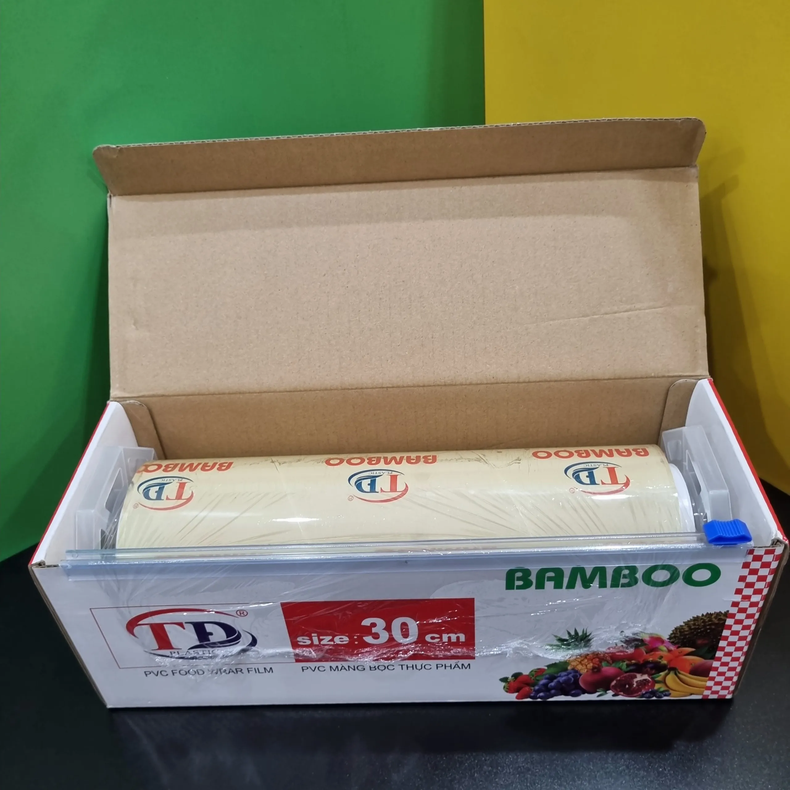 Готовая к отправке пищевая упаковка для пищевых продуктов из ПВХ эластичная пленка с цветным логотипом коробка резки 11 лет опыт производства на заводе