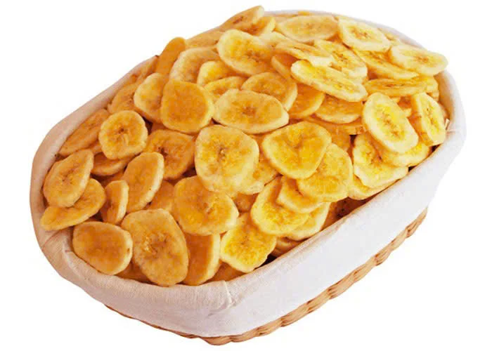 Healthy Snacks Low Temperature Vacuum Fried VF Crispy Dried Fruit Sweet Taste Hard Texture Dry Dried Banana Chips Bag Packaging