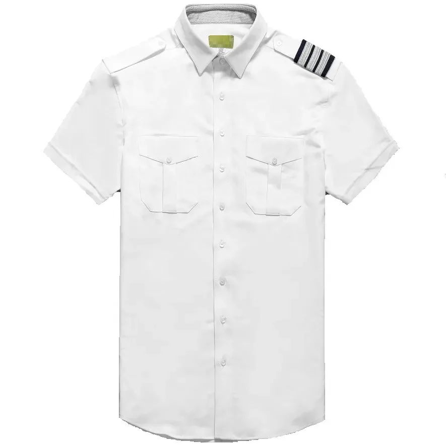 Custom made OEM Affordable Factory Price Men Pilot Uniform customized colors size and logo print in high quality material