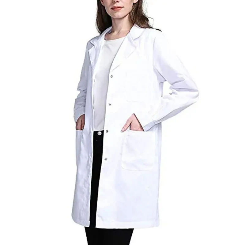 Cotton Doctor Coat Nurse Hospital Uniforms Medical Dental Lab Coats New Designs White Lab Coats