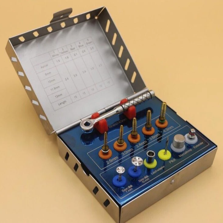 Очаровательные инструменты для имплантации зубов динамометрический ключ винтовые приводы комплект удаления протезов стоматологических инструментов от UAMED хирургический инд