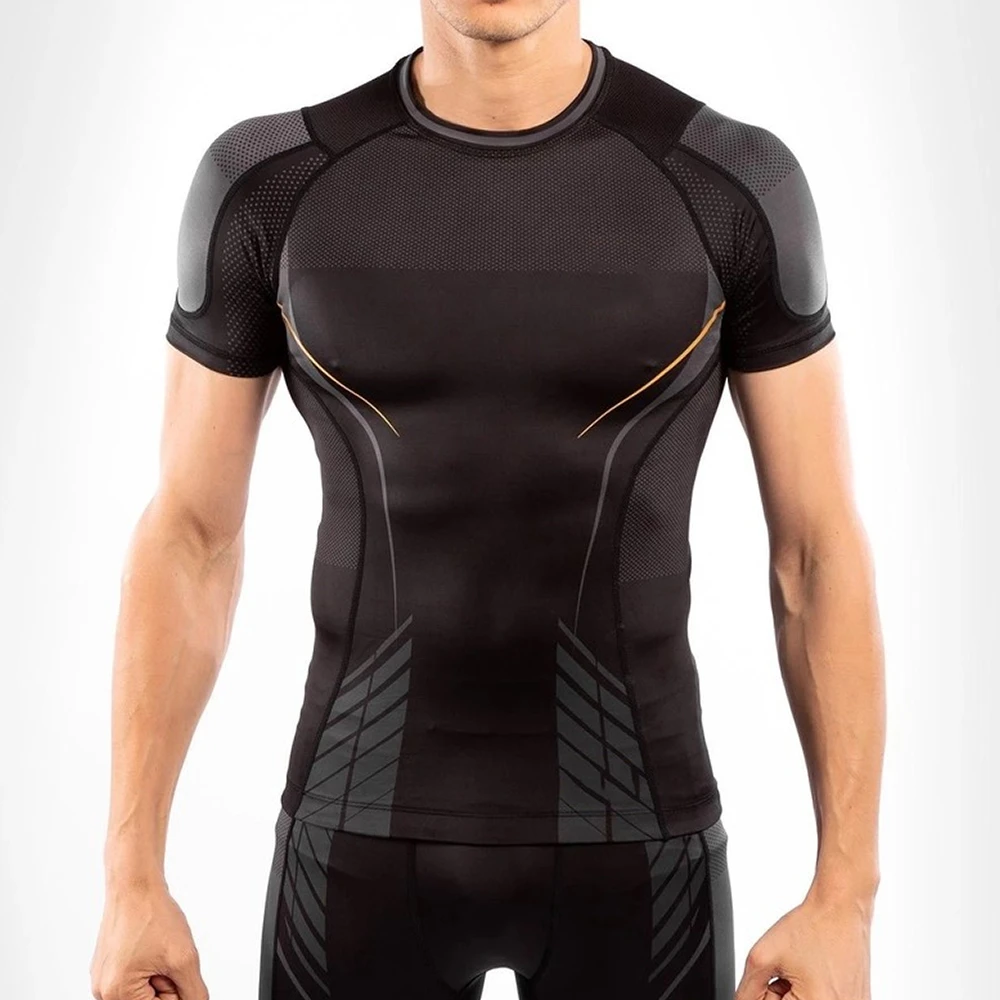 Rash guard мужской лучший дизайн высококачественный дышащий спандекс полиэстер rash с пользовательским логотипом и цветом оптом