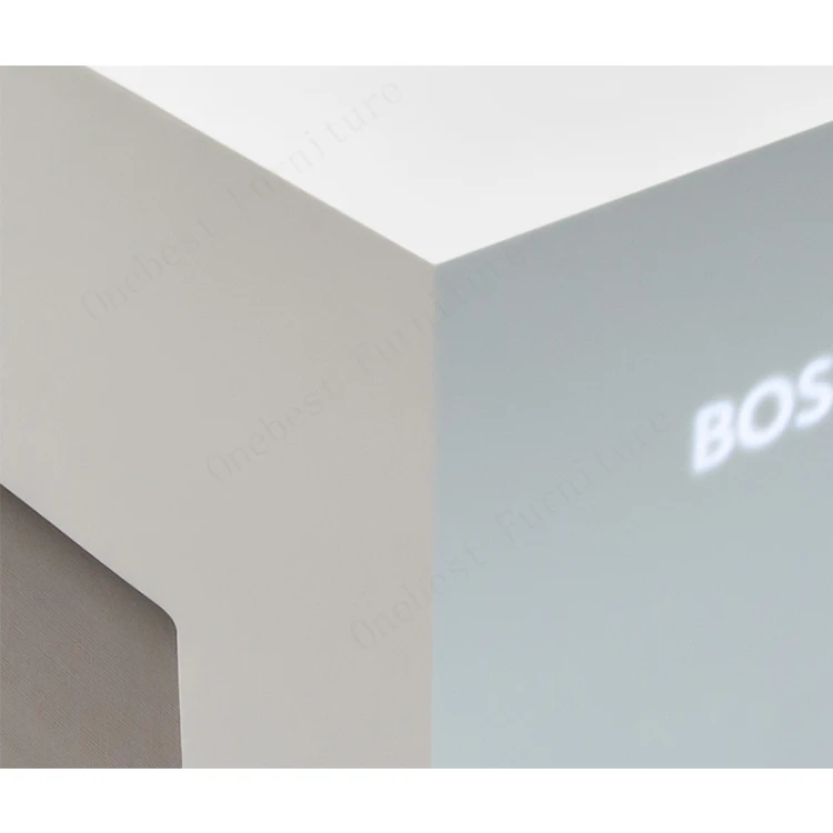 2024 Acrylic Spa Front Counter For Villa Nail Table Design Magazine Racks Reception Desk