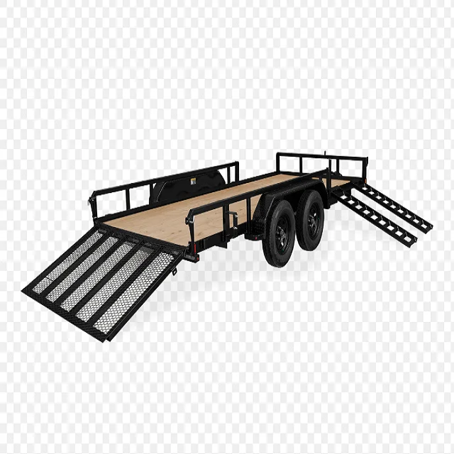 Best Price 3/4 Axle Tri-Bead Turntable 20/40FT Full Farm Trailer Transport Cargo and Container Drawbar Trailer for Sale