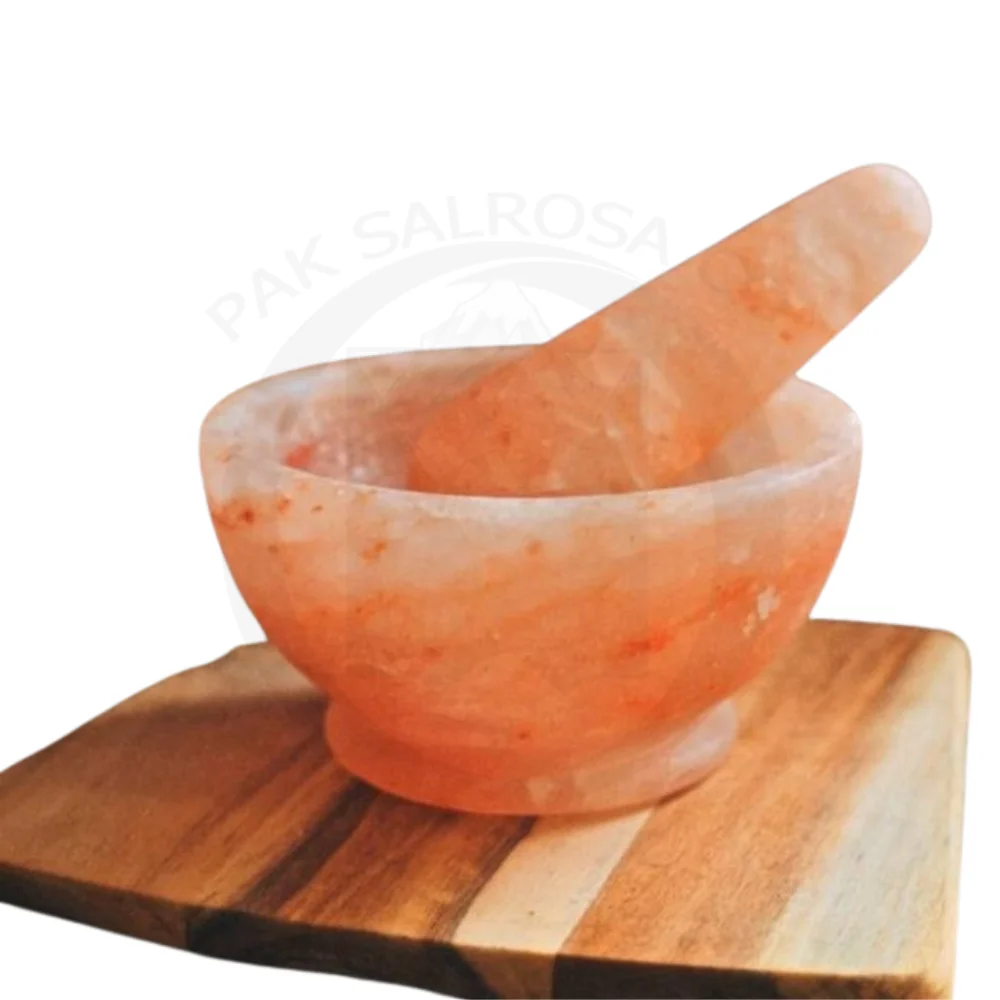 Wholesale Low Price Pure Natural Himalayan Pink Salt Mortar and Pestle Hand Made Himalayan Mortar and Pestles