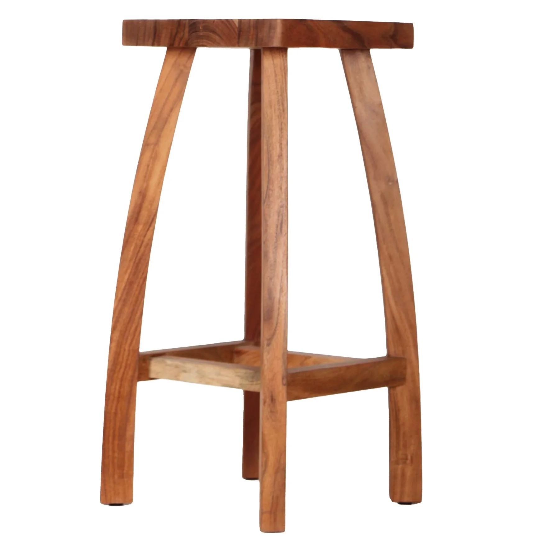 Hot Selling Modern Luxury High Quality Bone Inlay Console Solid Wooden Stools Ottomans for Bar Apartment Living Room Furniture