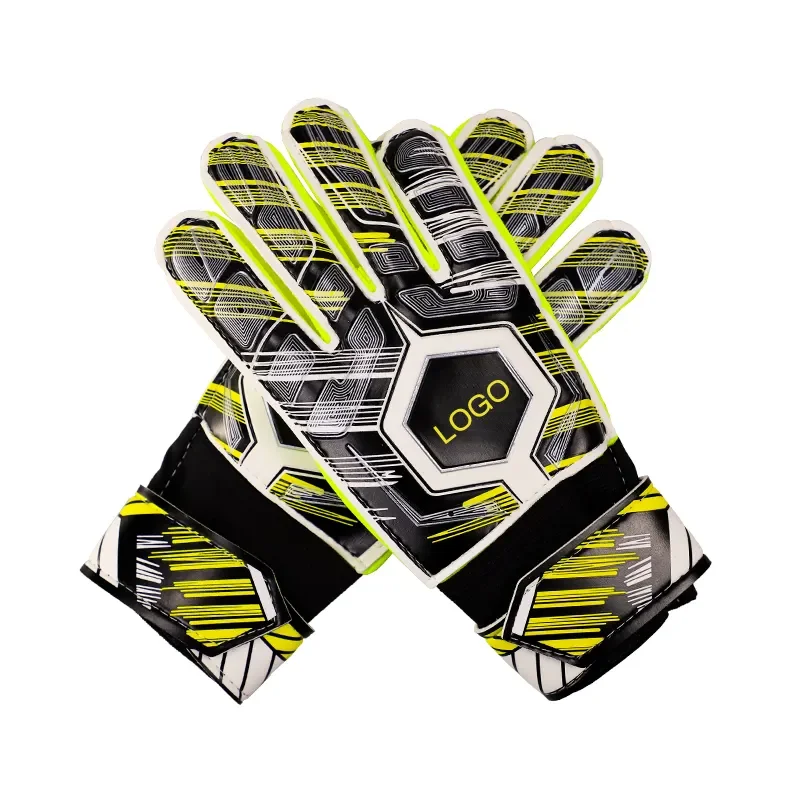 Wholesale Customize Logo Make Child Youth Soccer Player Football Wide Receiver Keeper Goalkeeper Gloves