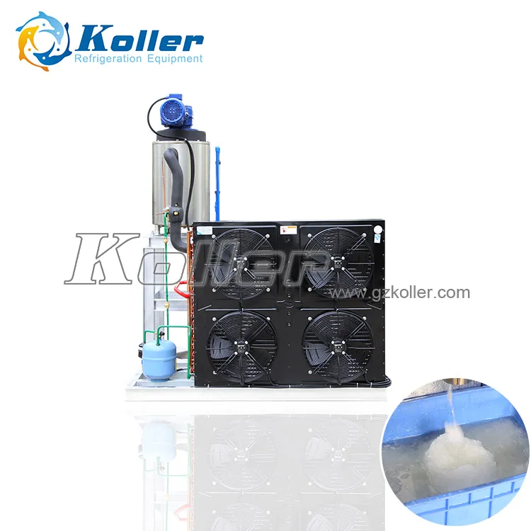 Koller SF50 5 Toneladas/dia Para Vegetales Mariscos Flujo De Congelacion Rapida, Maquina De Hielo arabe De Oriente Medio