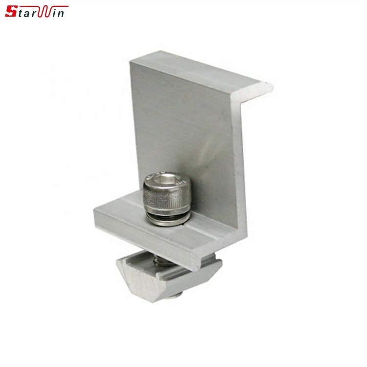 Индивидуальный Быстрый рельсовый механизм для крыши, алюминиевые зажимы для задней панели солнечных батарей