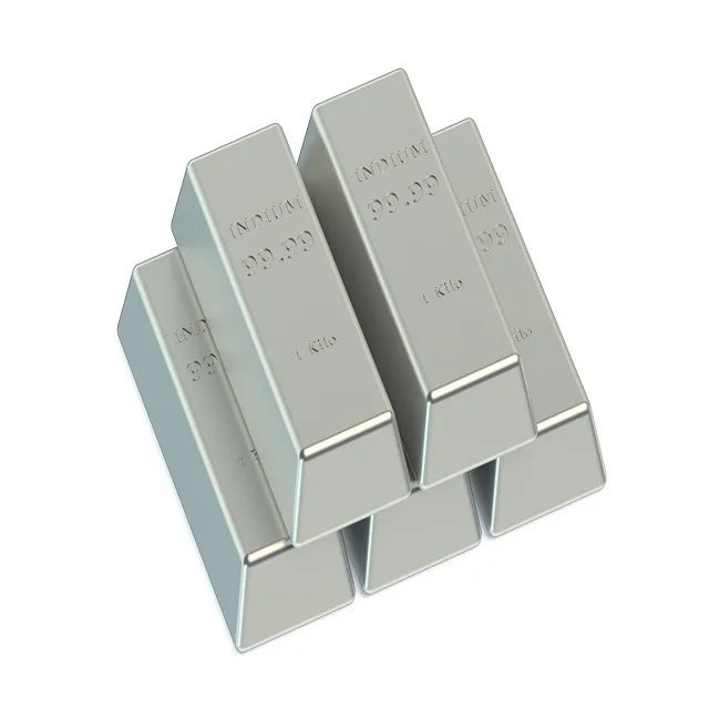 Competitive Factory Supply 99.999% Purity Indium Metal Price Indium Ingot