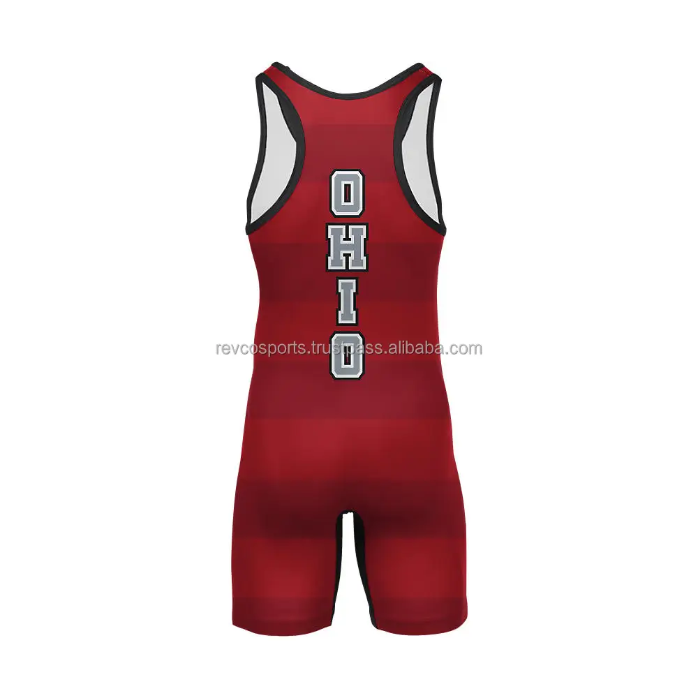 New arrival maroon wrestling singlet with custom heat transfer logo make your own wrestling singlet youth XS wrestling singlet