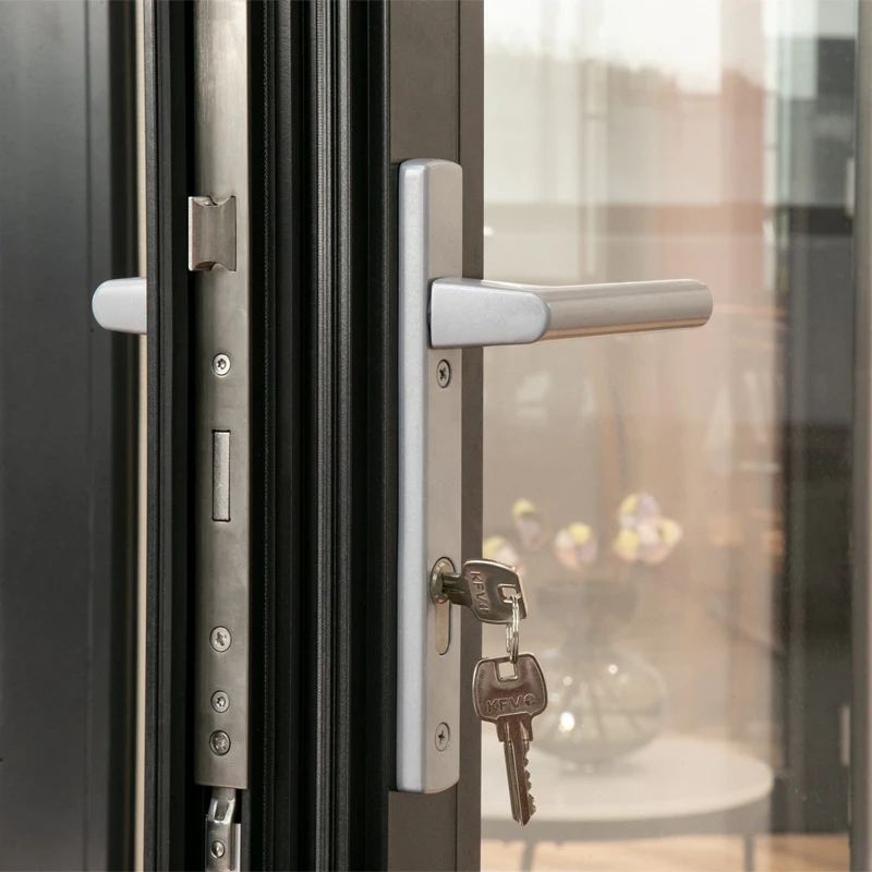 Double Glazed Aluminium Hinged Casement Door with Tempered Glass High Quality Customizable 65 series Swing Door