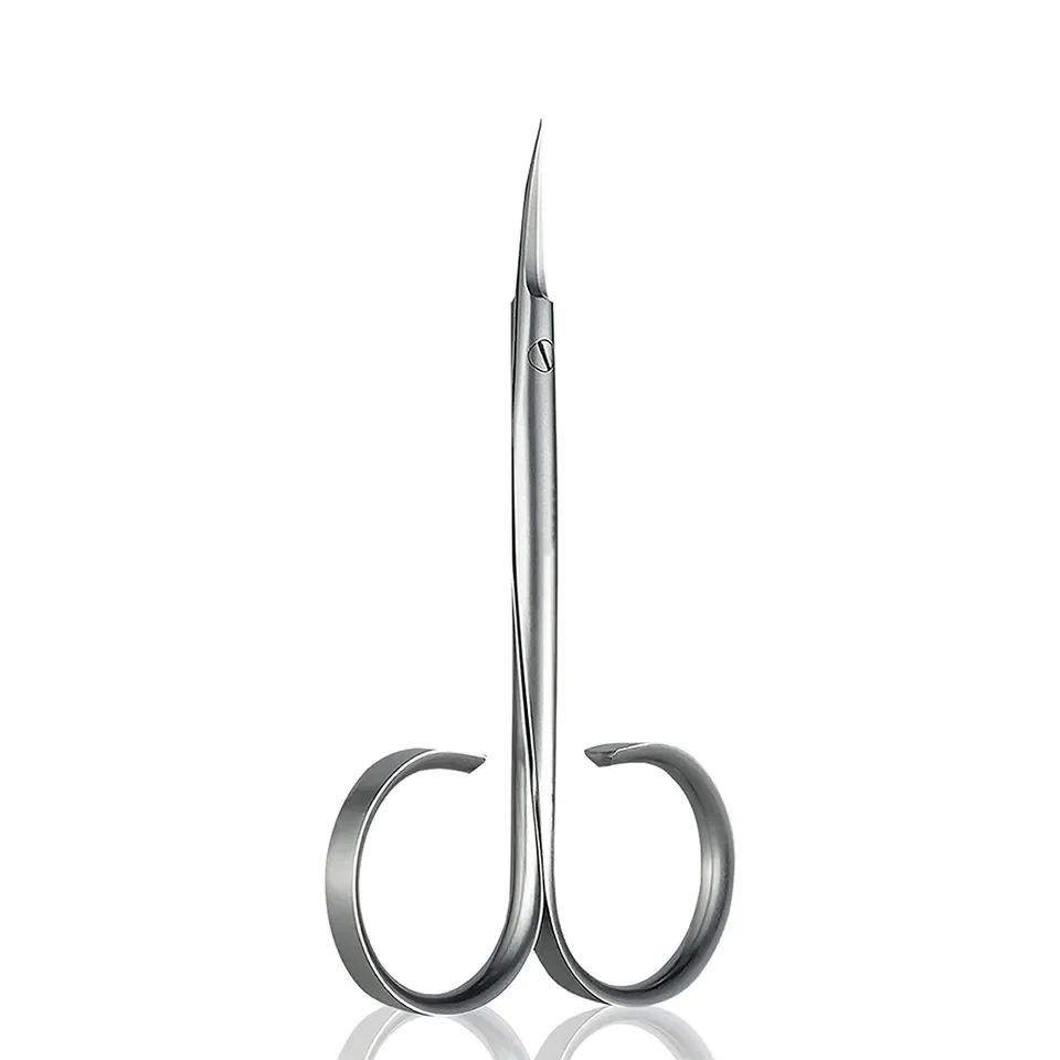 Cuticle Stainless Steel Manicure Pedicure Nail Care Scissors  Curved Blade For Ingrown Nail Cuticle Cuttings Scissor