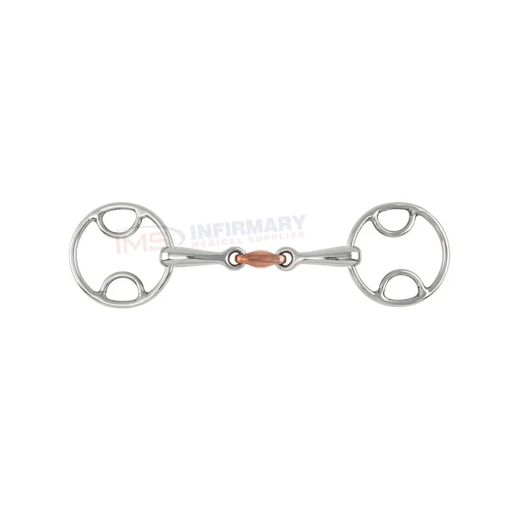 Stainless Steel Ring Snaffle Bit Mouthpiece Horse Bit Horse Equipment 13.5cm Stainless Steel Horse Bit