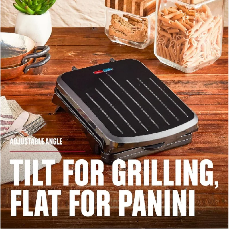 WHOLESALE George Foreman 2 Serving Classic Plate Electric Indoor Grill and Panini Press,  GRS040B