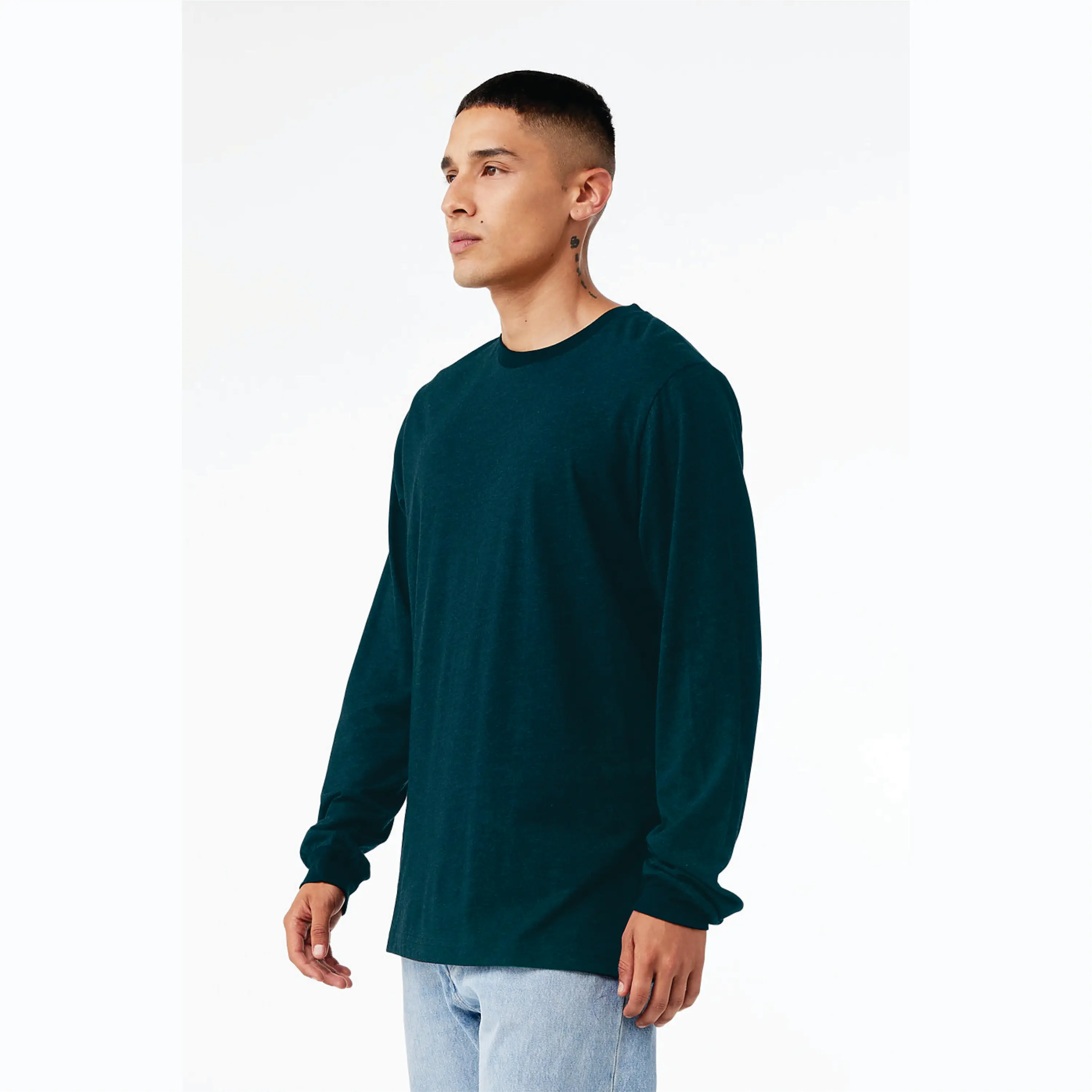 Atlantic Classic: Unisex Long Sleeve T-Shirt in 100% Airlume Combed & Ring Spun Cotton, 32 Single, 4.2 oz