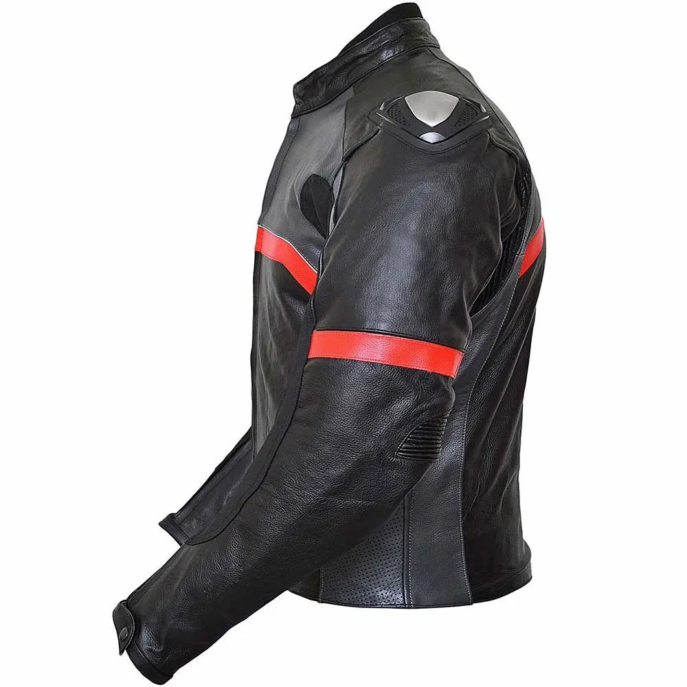 Men Biker Vintage Motorcycle Racer Moto Leather Jacket Real Genuine Leather Racing Motorbike Jackets Padded