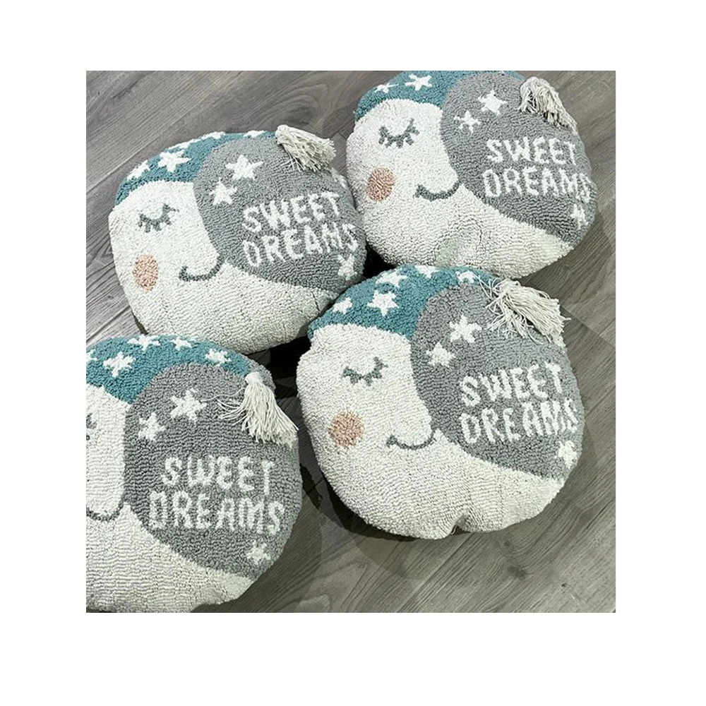 High Demand Latest Quality Jute Cotton Cushion Ethically Sourced Sustainable Materials with Foam Filling Massage Features Hotels