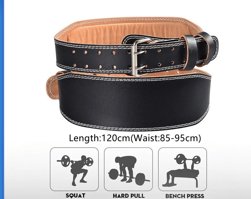 Fitness Gym Accessories | Powerlifting Prong Belt Custom Logo And Custom Color Leather Heavy Weight Lifting Back Safety Belt