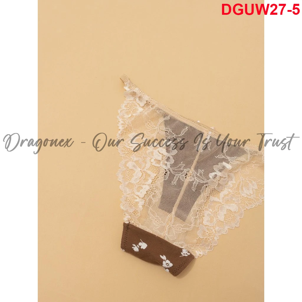 Period Panties Made Of High Quality Materials Cotton Mixed With Cute Little Flowers Wire-free Elastic Bra Adjustable Lace Pants