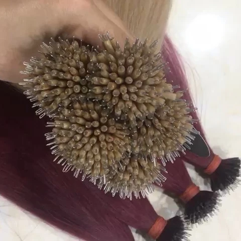 [Топ] высококачественные нано-кольца для наращивания волос необработанные натуральные волосы вьетнамские