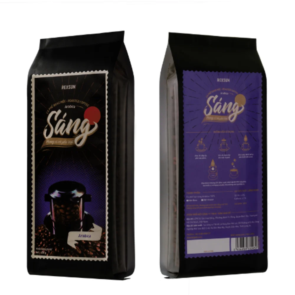 100% ARABICA Coffee beans Roasted at Medium Dark level, best price coffee beans for export from Vietnam Supplier Rexsun Brand