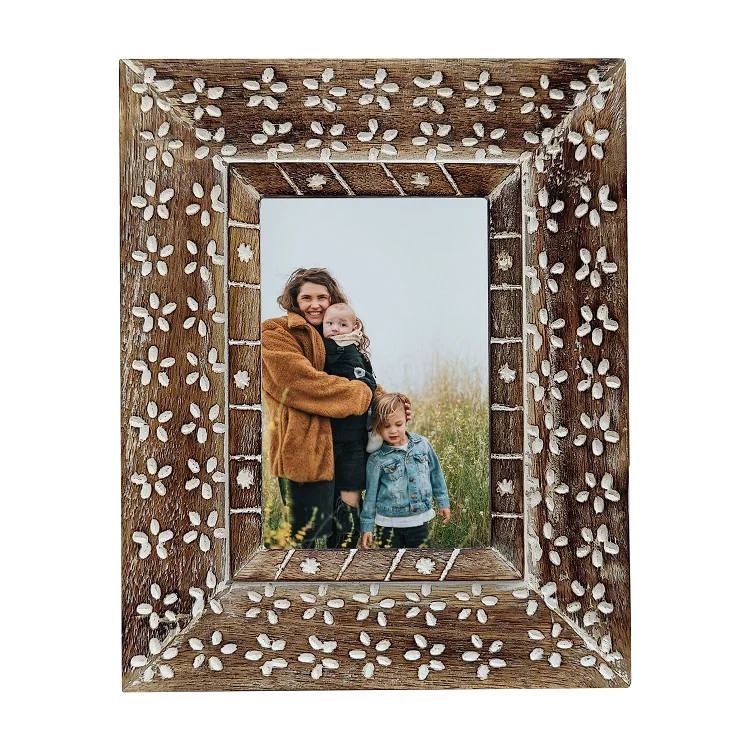 Manufacturer Color Solid Mango Wood Photo Picture Frame Wooden Picture Frame All Custom Size at Competitive Price Online Sellers