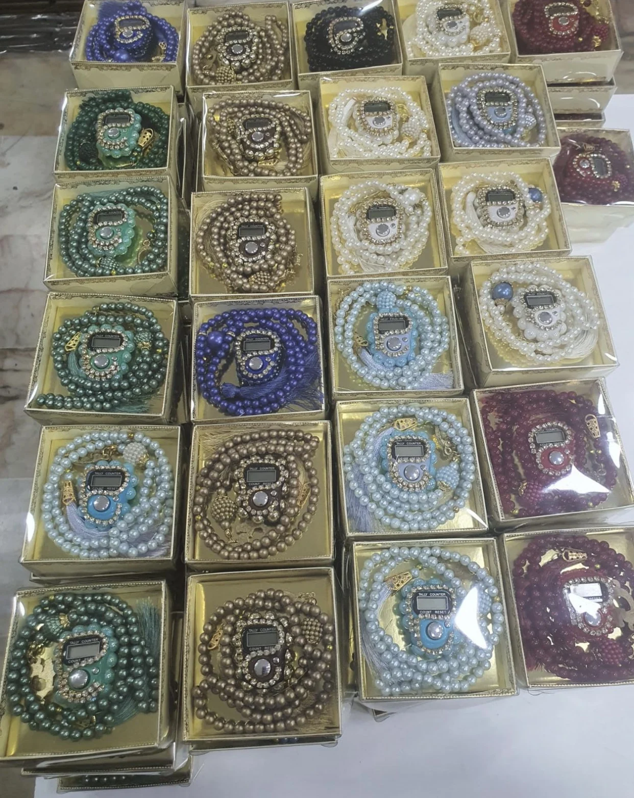 Misbaha Electronic Counter Tasbih Gift Set Digital Tasbeeh Rosary Muslim Ramadan Islamic Gifts Muslim Eid Box Customized Allah