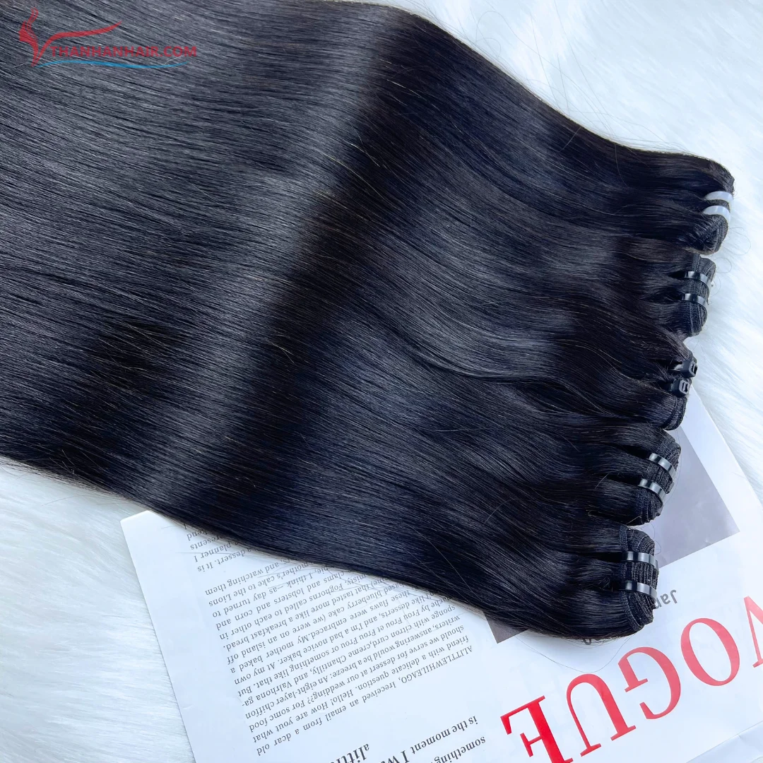 HOT PRICE !!! Natural straight weft hair 100% raw Vietnamese Human Hair extensions Best quality Natural Color wholesale