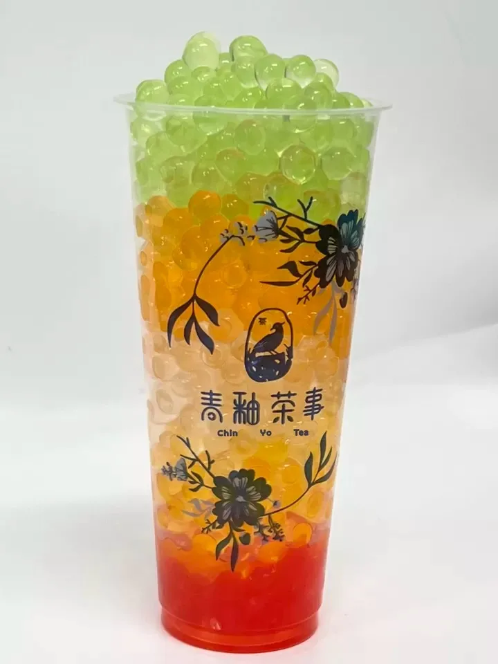 Topping Passion Fruit Popping Boba Milk Tea Topping Juice Ball Passion Fruit Flavor