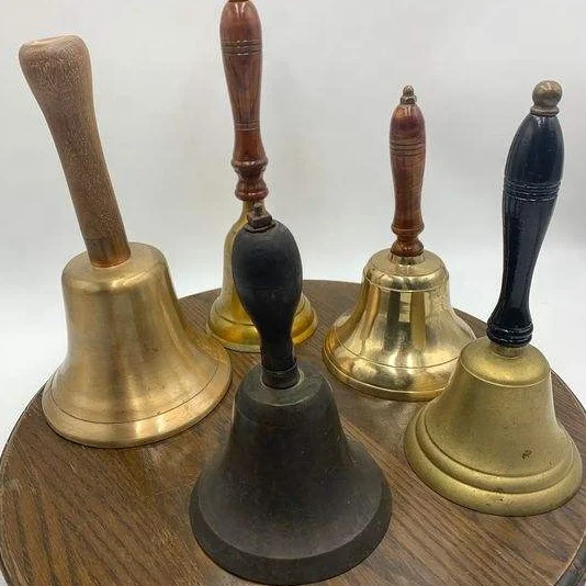 Multiple Brass Bell new Design brass Hand bell With new design handle new Look Metal Bell Elegant For Office Usage