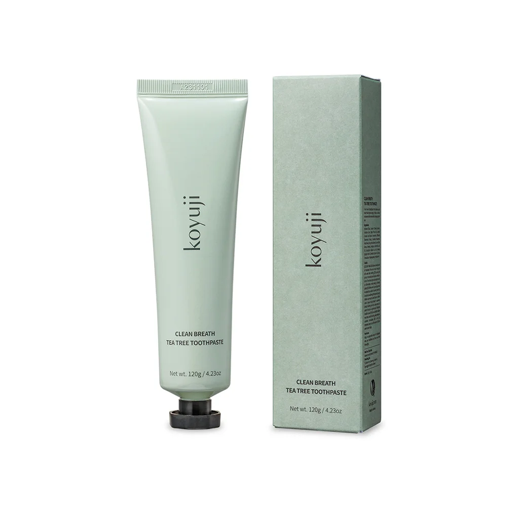 Koyuji Clean Breath Tea Tree Toothpaste The essence of salt created using Korea traditional method The Best Selling In Korea