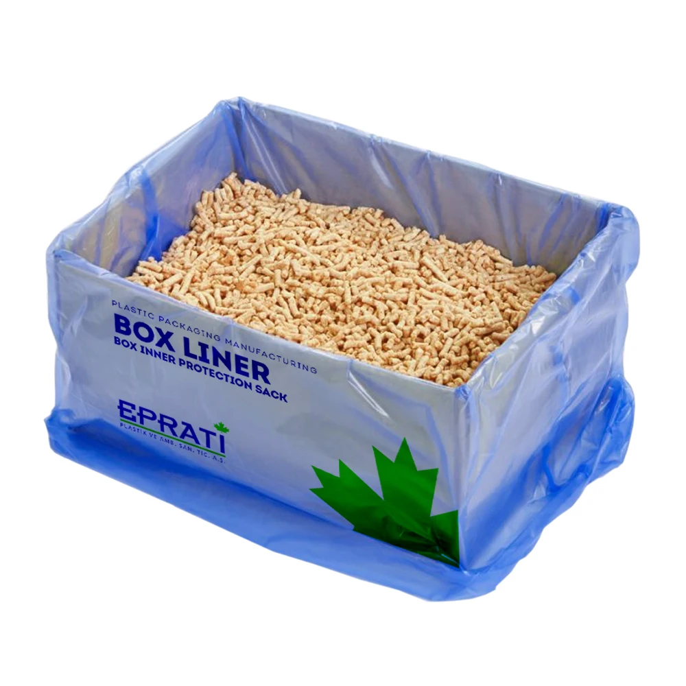 Box Liner High Quality Box Inner Protection Large Sack Color Food Seafood Bag Transparent Biodegradable Plastic HDPE Blue Yellow