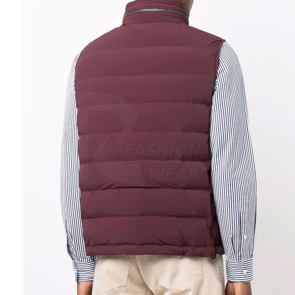 Мужской модный пуховик зимний теплый жилет со стоячим воротником дышащий ветрозащитный мягкий шерстяной тканый полиэстер нейлоновый принт с подогревом