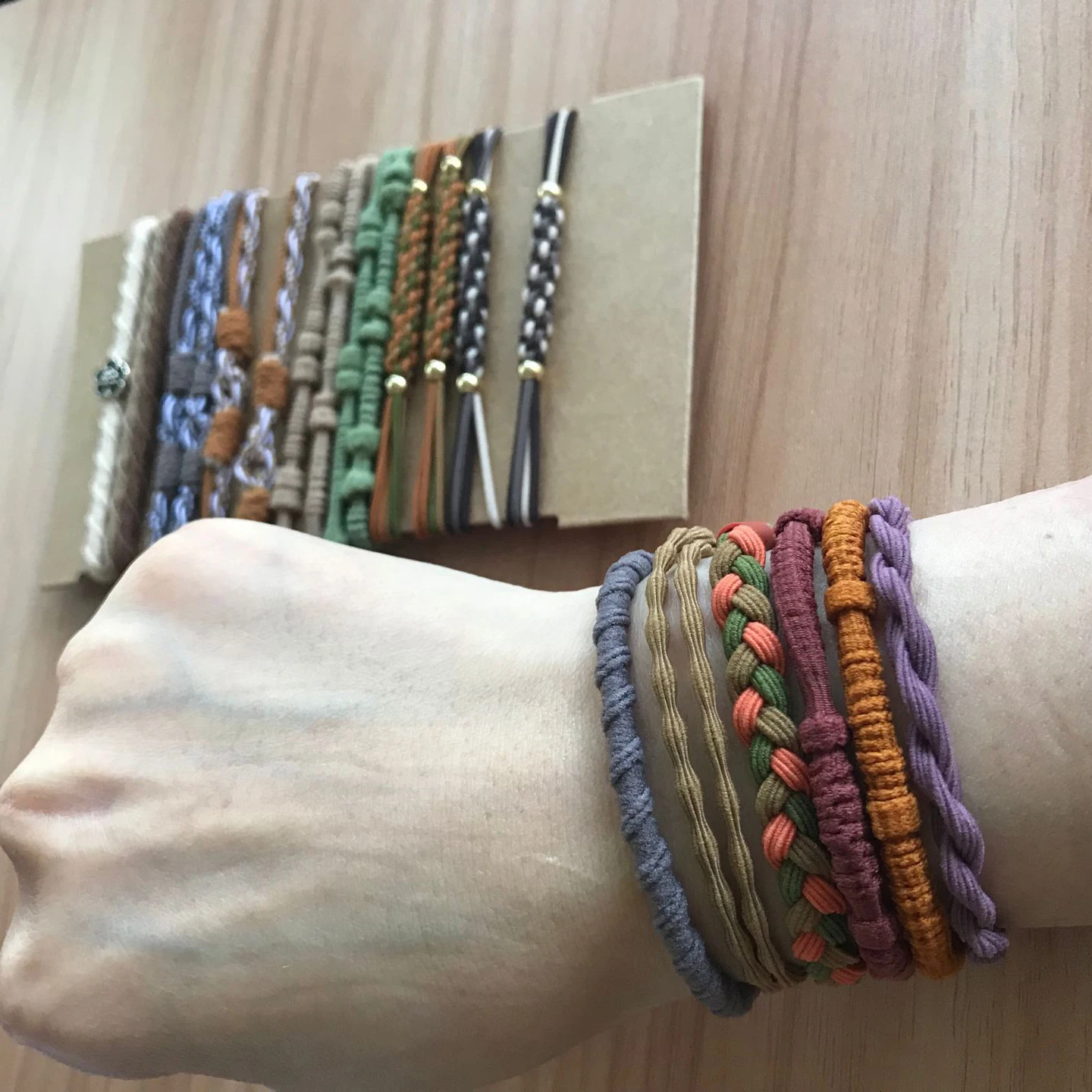 Fashion Boho Twist Original Hair Tie Bracelets for Women Girls Kids