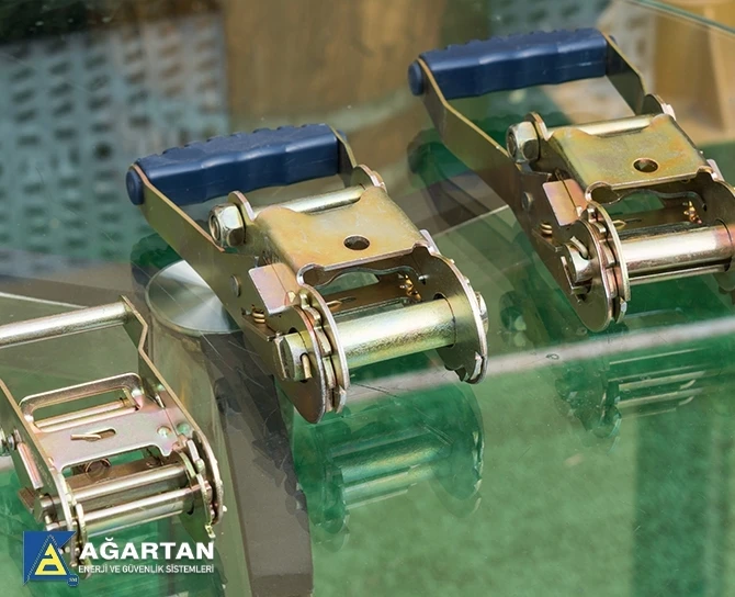 Metal Ratchet Strap Belt Ratchet Fastening Safety Lock Galvanized Product Rope Adjustment Belt Retractable Rope Buckles 2500 DaN