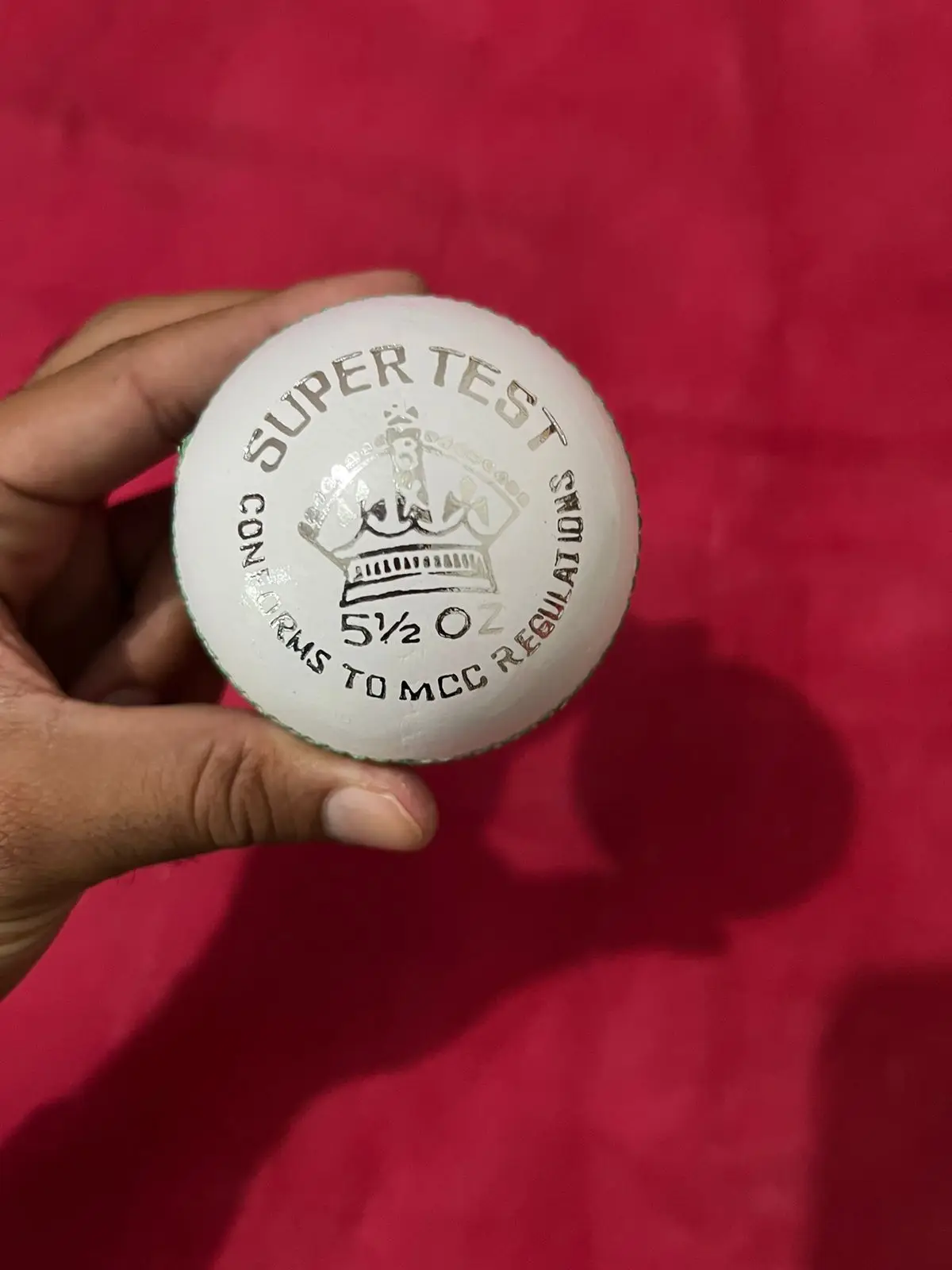 Custom Logo Cricket Hard Ball Wholesale Hand Stitched 50 Overs High Premium Quality Leather Red White Bowling Machine Balls