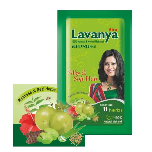 Super Premium Quality Natural Herbal Lavanya Mehendi with 11  Herbs For Soft & Silky Hair By Indian Exporters