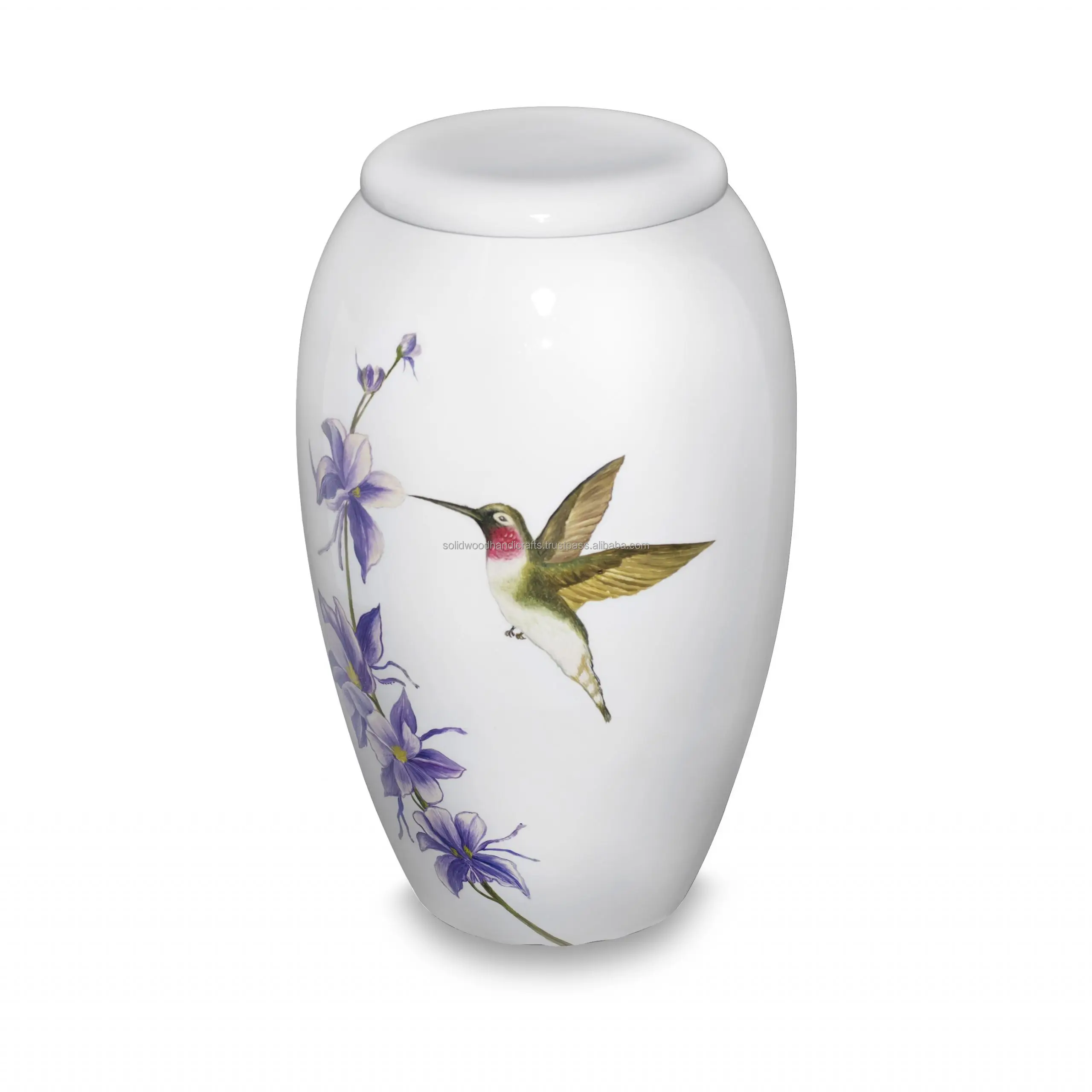 Purple Color Brass Adult Cremation Urns Handmade Metal Urns For Male and Female Decorative Urns Burial Urns At Low Price