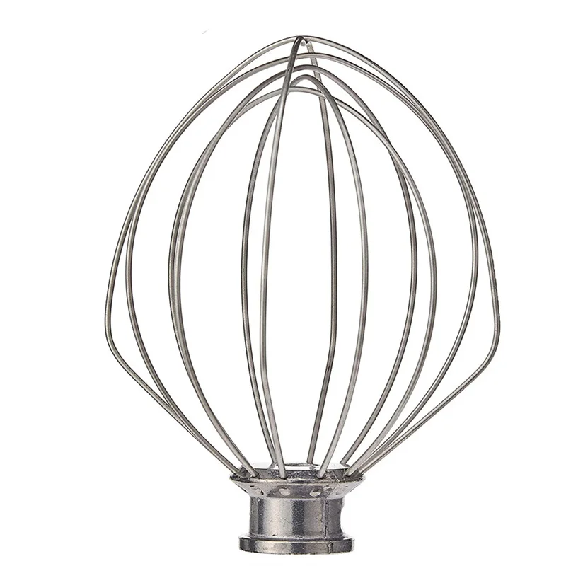 Stainless Steel Mixer Egg Cream Stirrer Head K5AWW Suitable for 4.5Qt.Kitchenaid Noodle Mixer