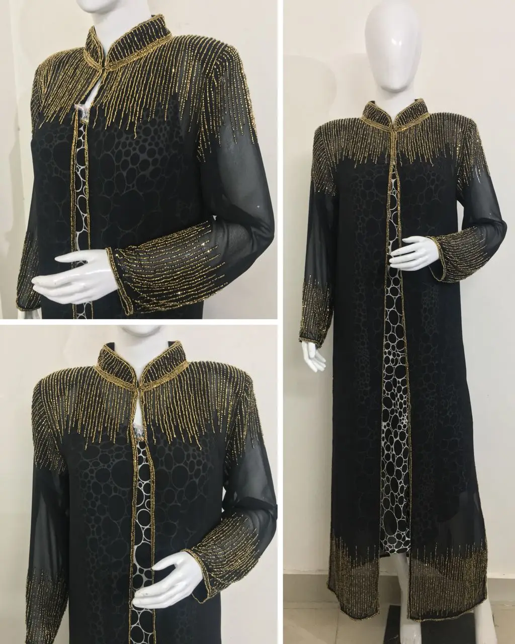 New Fancy Trendy Party Cocktail Evening Wear Cardigan Shrug Kaftan Coat Abaya Long Maxi Dress Wholesale Bulk Price USA UK Spain