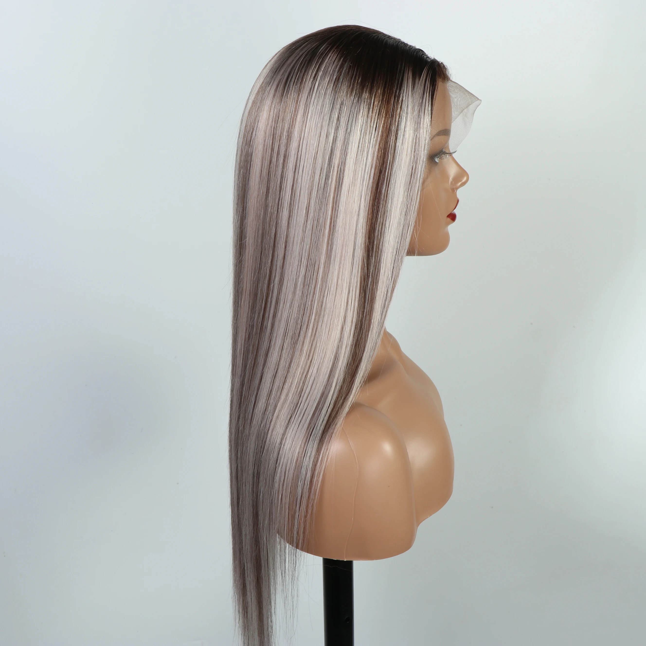 Exclusive Original Blonde Highlight #P18/613 Straight Human Hair Wigs Blonde Hair With Highlights