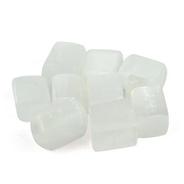 Latest 2023 High Quality Selenite  Tumbled Wholesale Gemstone Healing Crystal Tumble stone for Grounding and Meditation