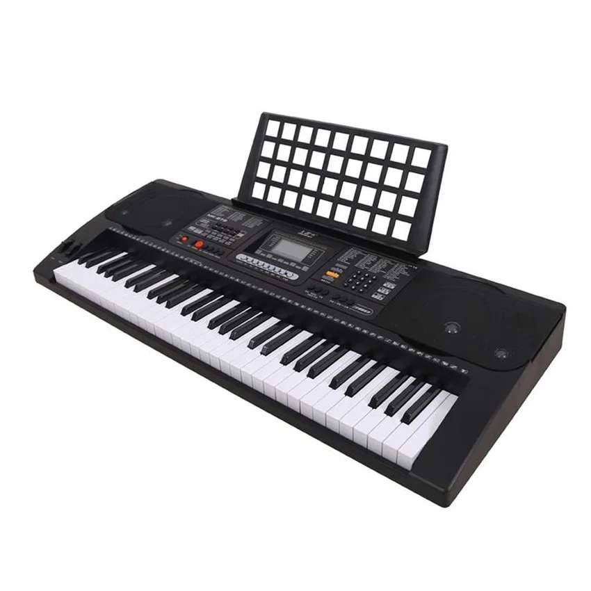 61 Keys Rhythm 128 Supplier LCD Display Type Music Electronic Keyboard Portable Electrical Keyboard from Singapore