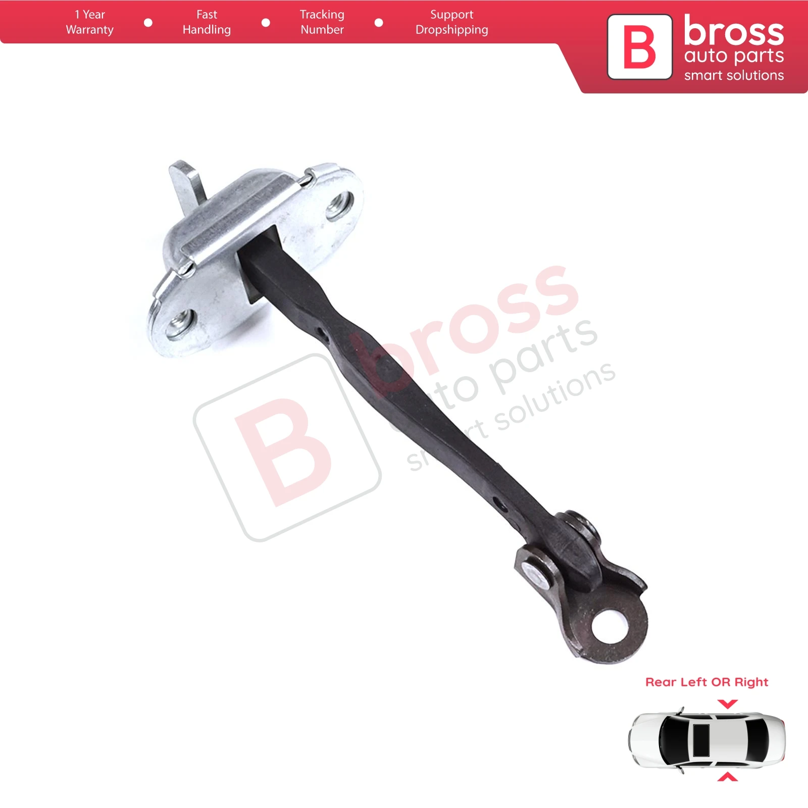 BDP1370 Rear Door Stop Check Assy Limiter Strap for Toyota Yaris Vitz MK3 P13 2010-2014 Vios P15 Verso S P12 Pre-Facelift 686305