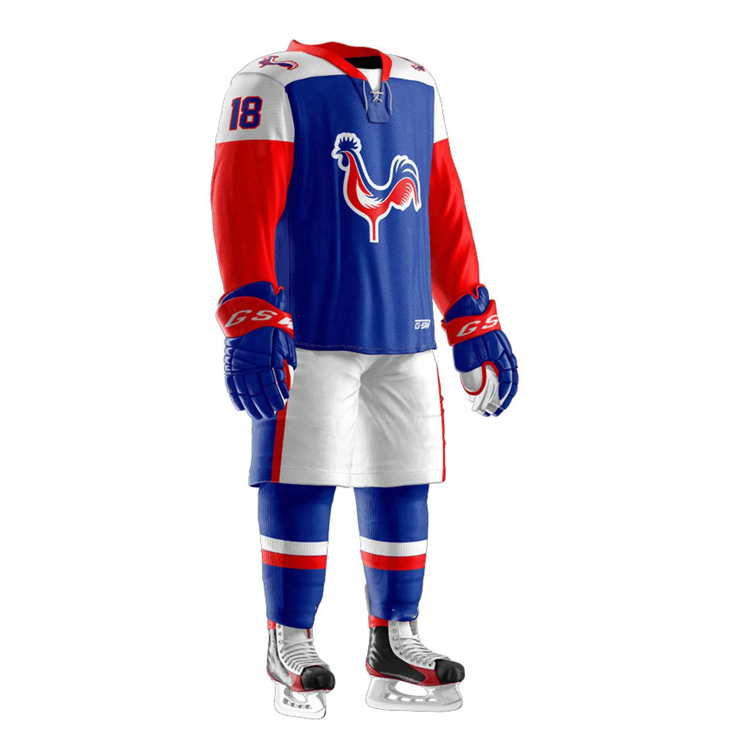 Custom sports wear for team Ice Hockey for Male high quality Ice Hockey Uniform Set cheap wholesale Uniforms